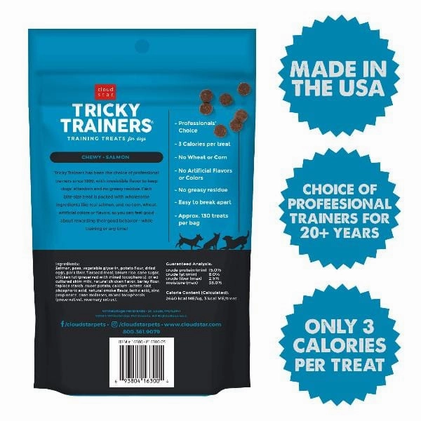 Cloud Star Tricky Trainers with Salmon Soft & Chewy Dog Treats