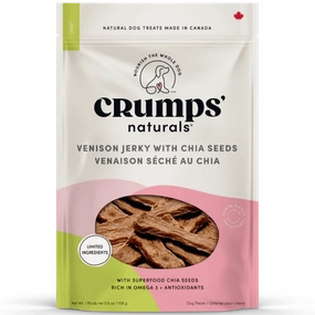 Crumps' naturals Venison Chia Jerky Dog Treats