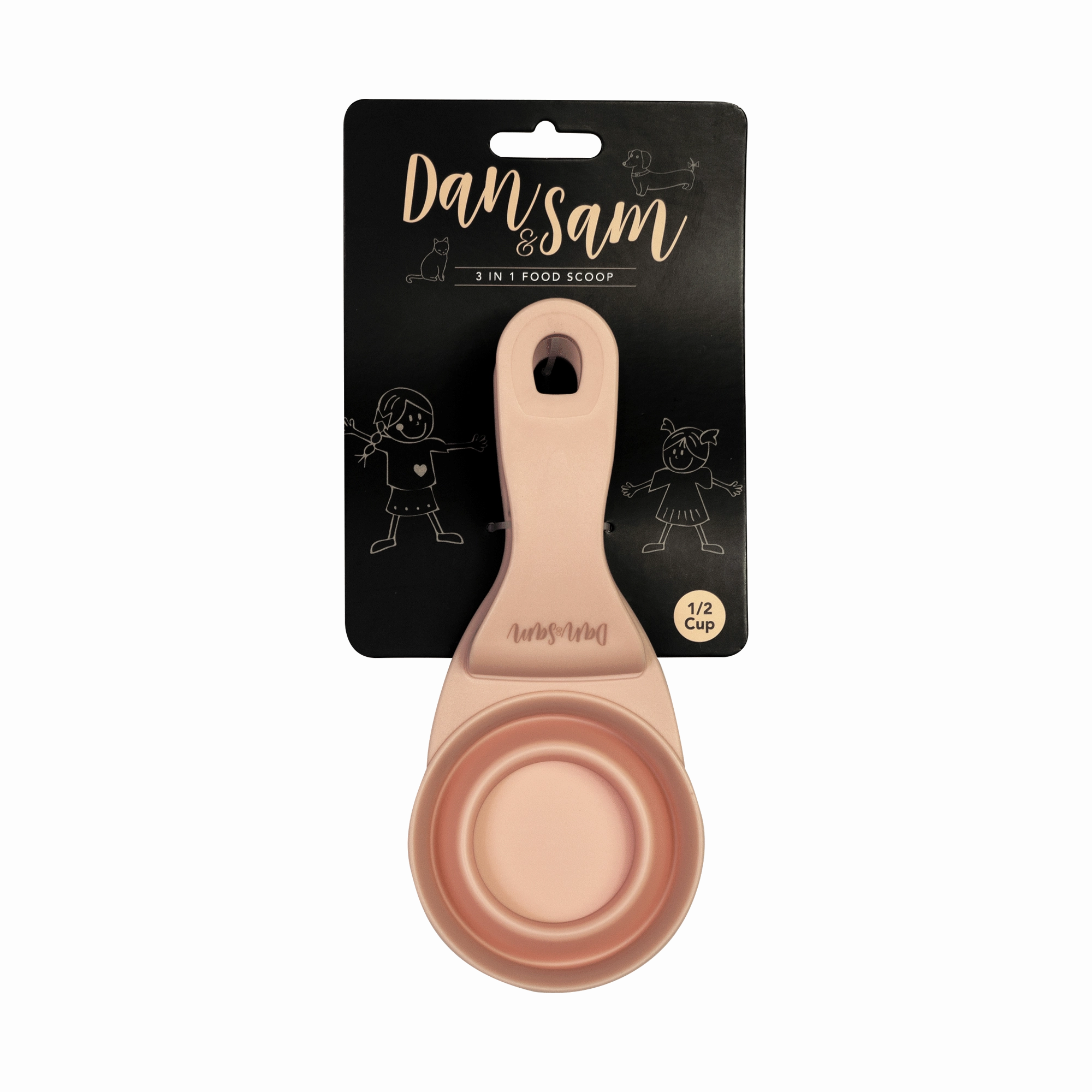 Dan & Sam - 3 in 1 Food Scoop Blush (1/2 Cup)