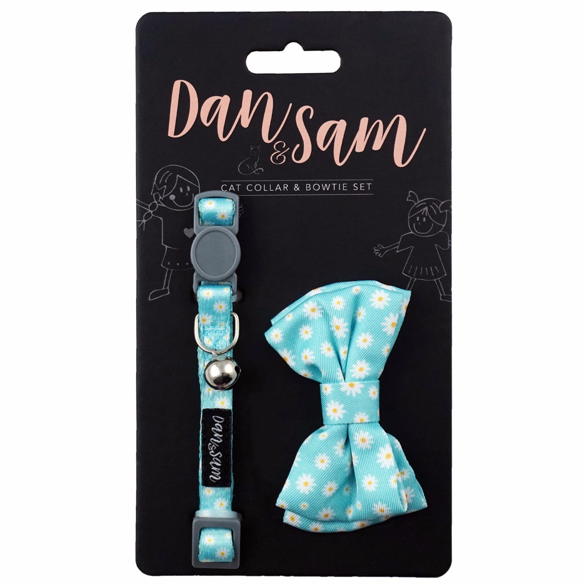 Dan & Sam - Cat Collar & Bowtie (Chamomile)