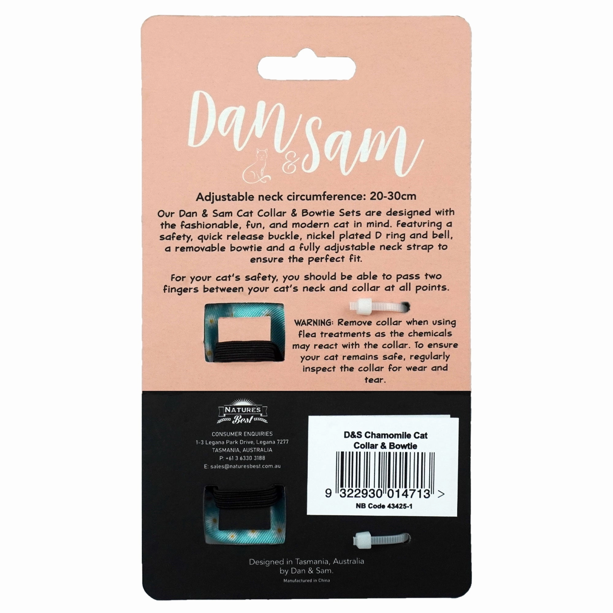 Dan & Sam - Cat Collar & Bowtie (Chamomile)