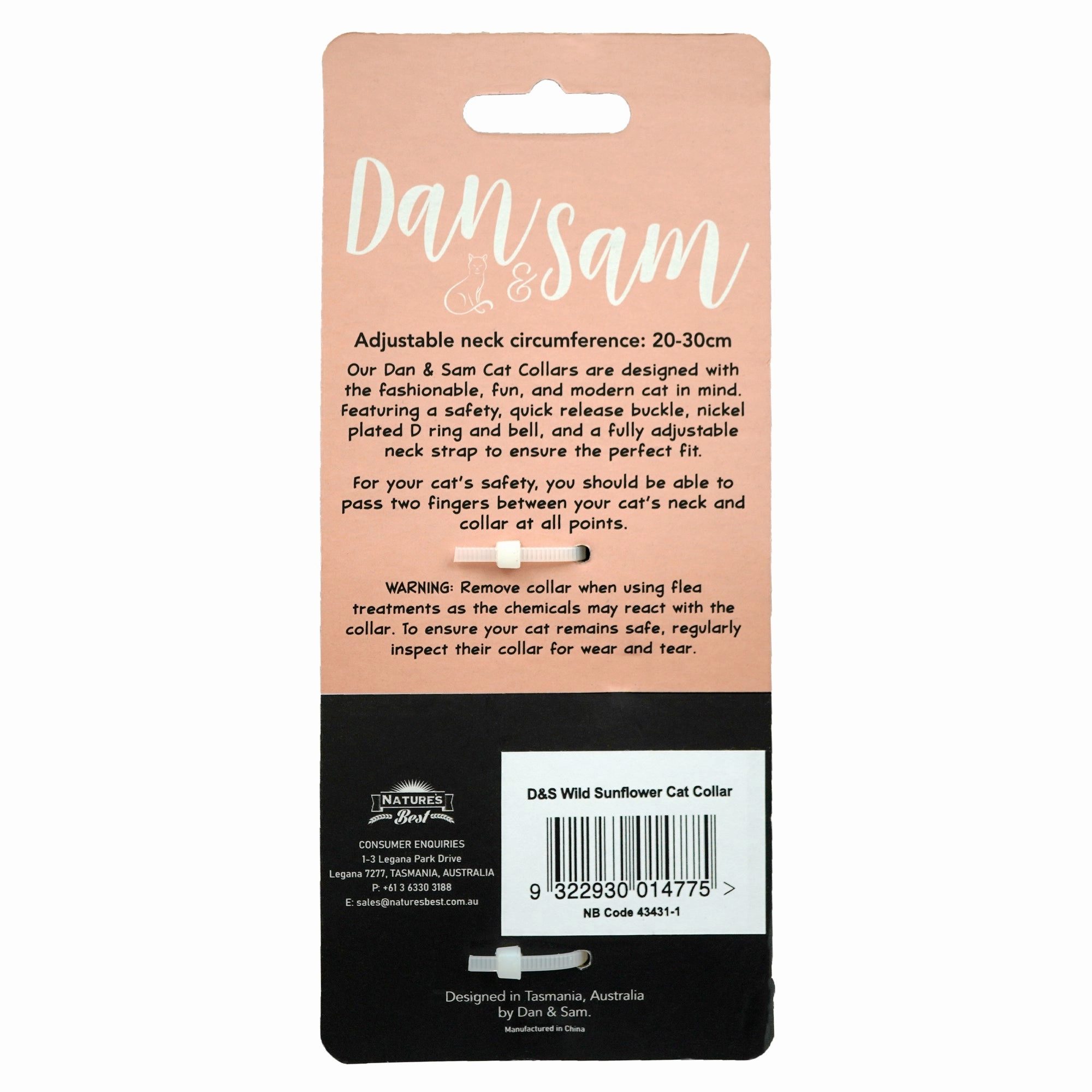 Dan & Sam - Cat Collar (Wild Sunflower)