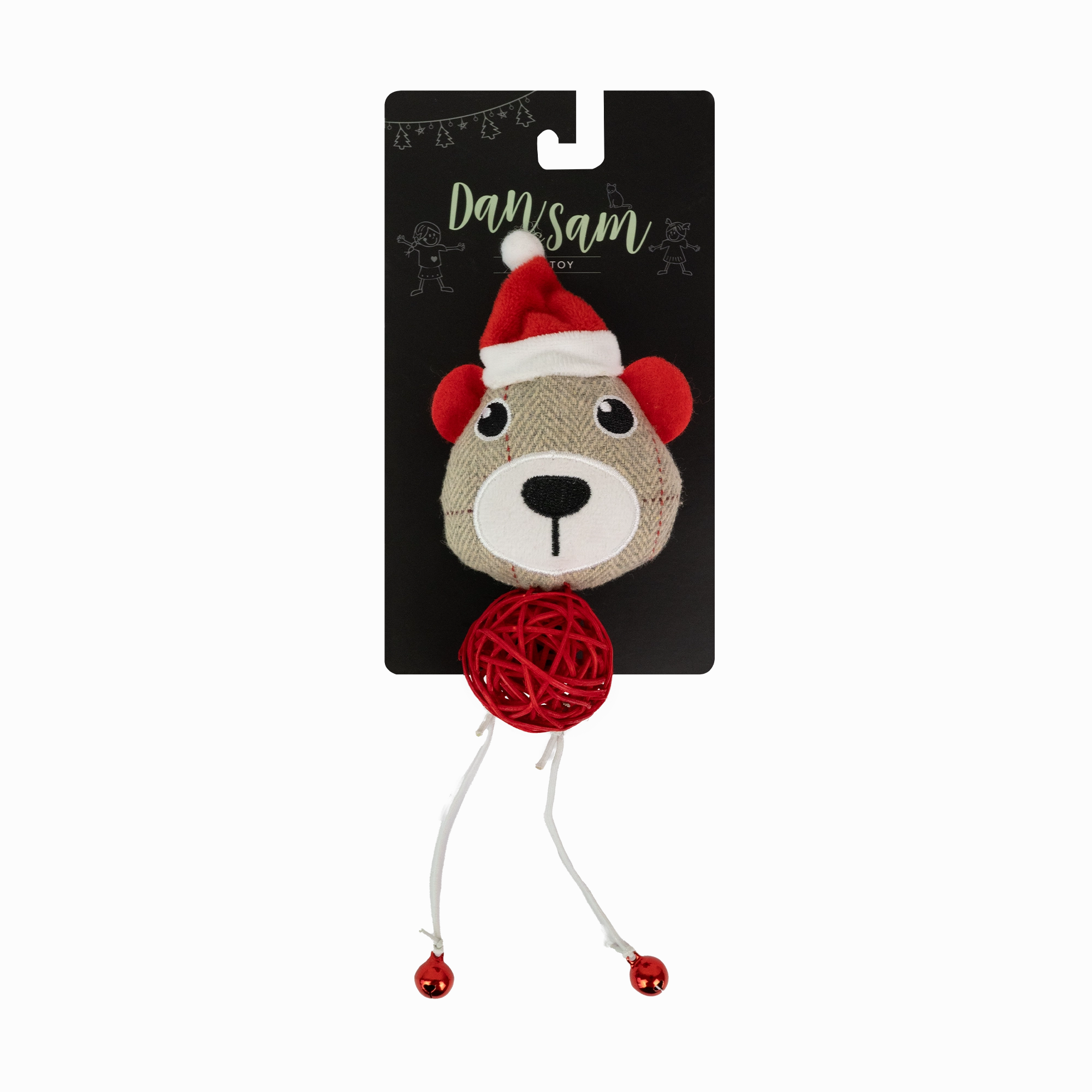 Dan & Sam - Christmas Rattan Ball Mouse (23cm)