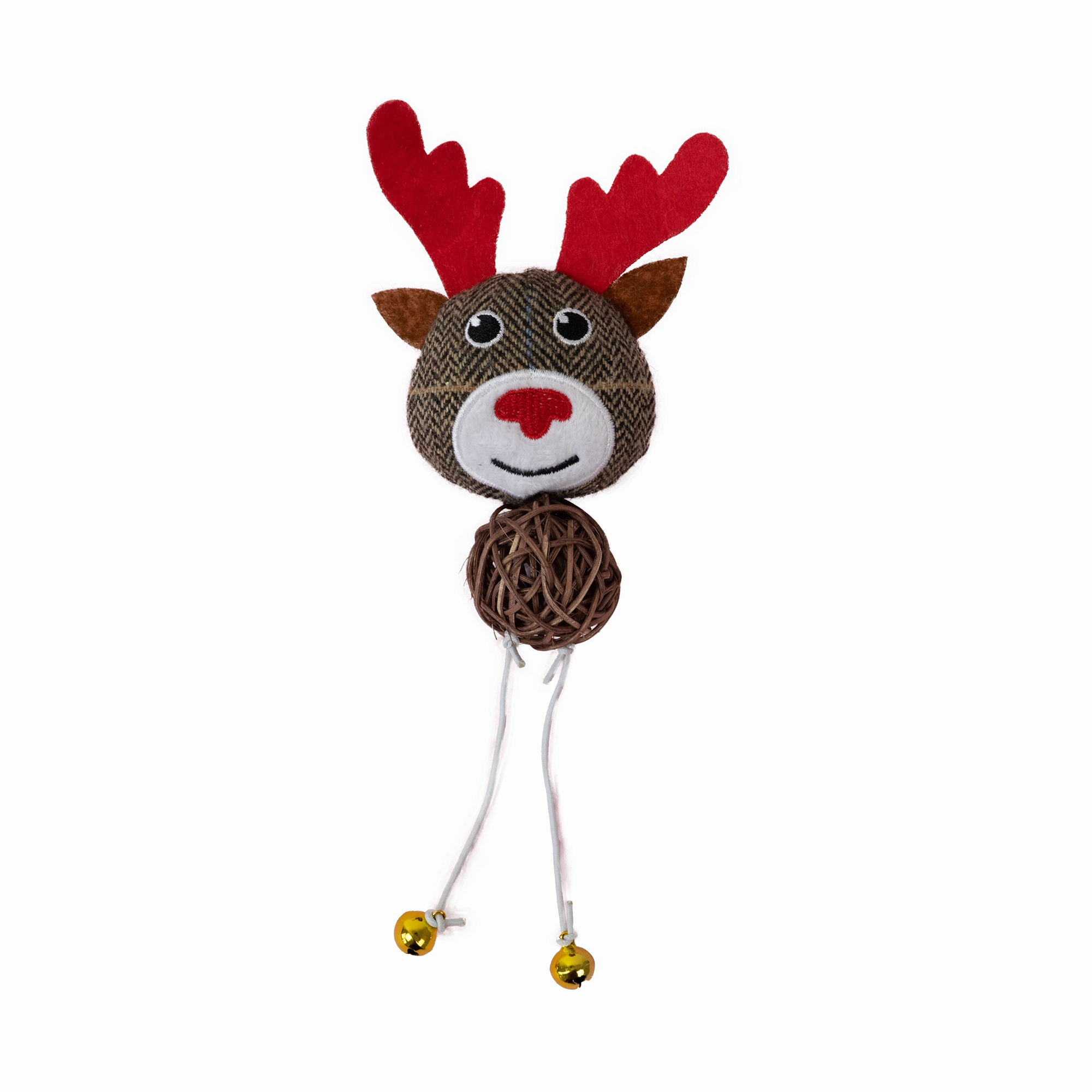 Dan & Sam - Christmas Rattan Ball Reindeer (23cm)
