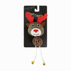 Dan & Sam - Christmas Rattan Ball Reindeer (23cm)