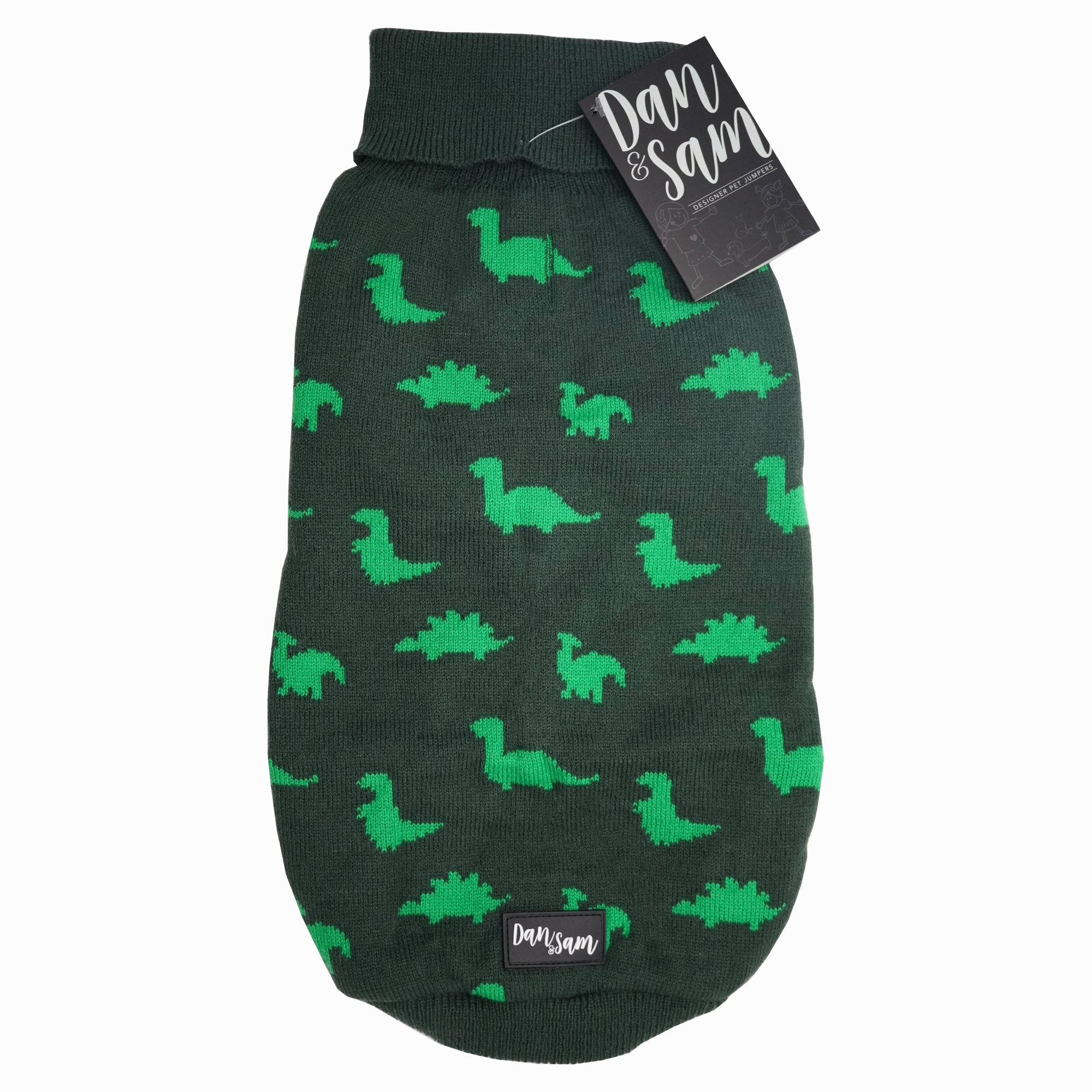 Dan & Sam - Dog Jumper (Dinosaur Land) - 16cm