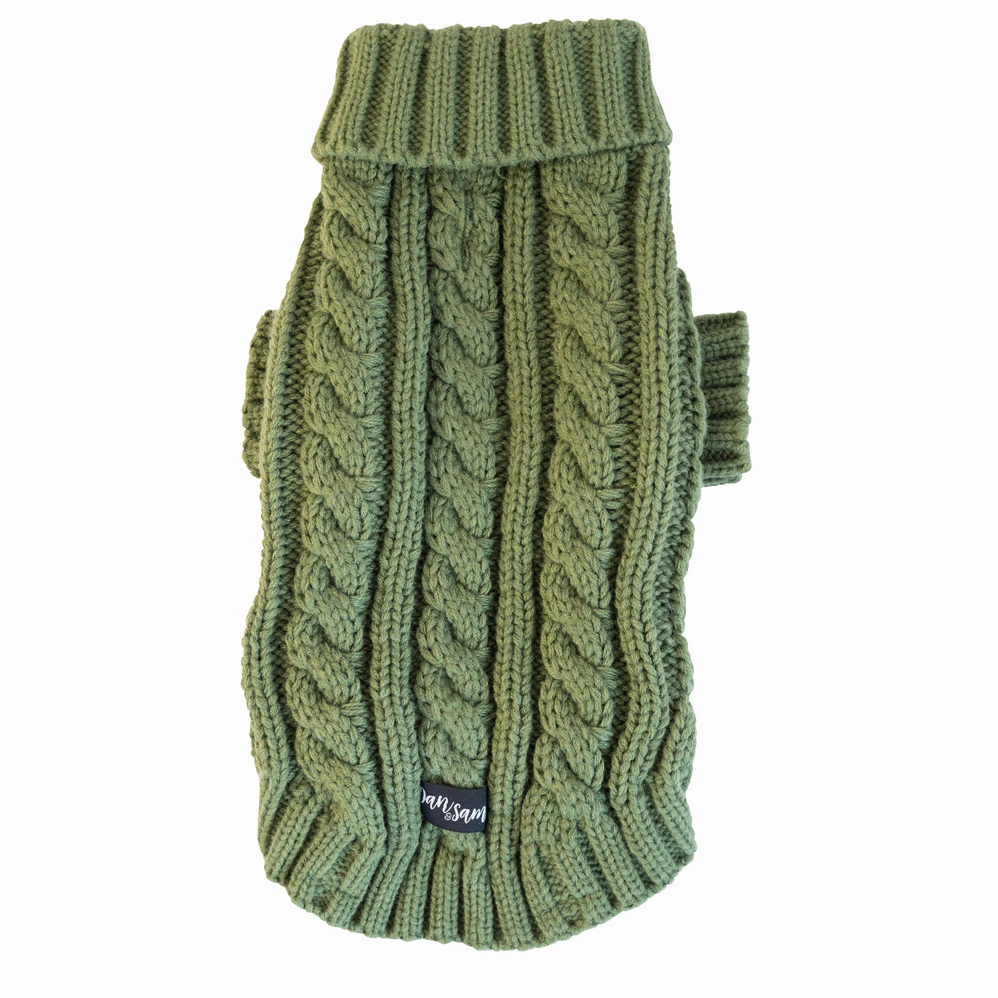 Dan & Sam - Knitted Sweater (Olive Green) - 35cm