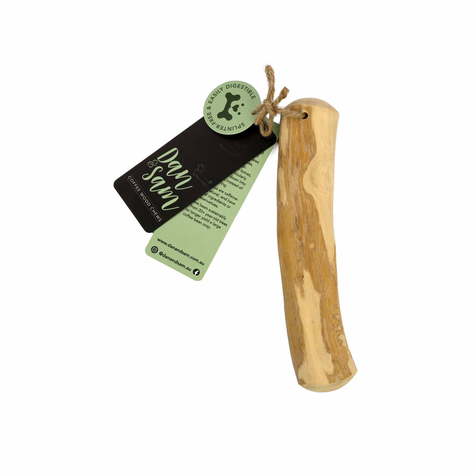 Dan & Sam - Natural Coffee Wood Chew (Medium)