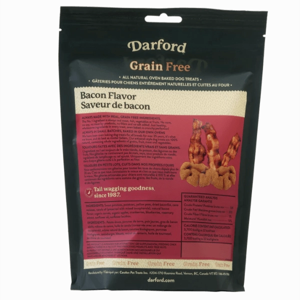 Darford Grain Free Bacon Recipe Oven-Baked Dog Treats