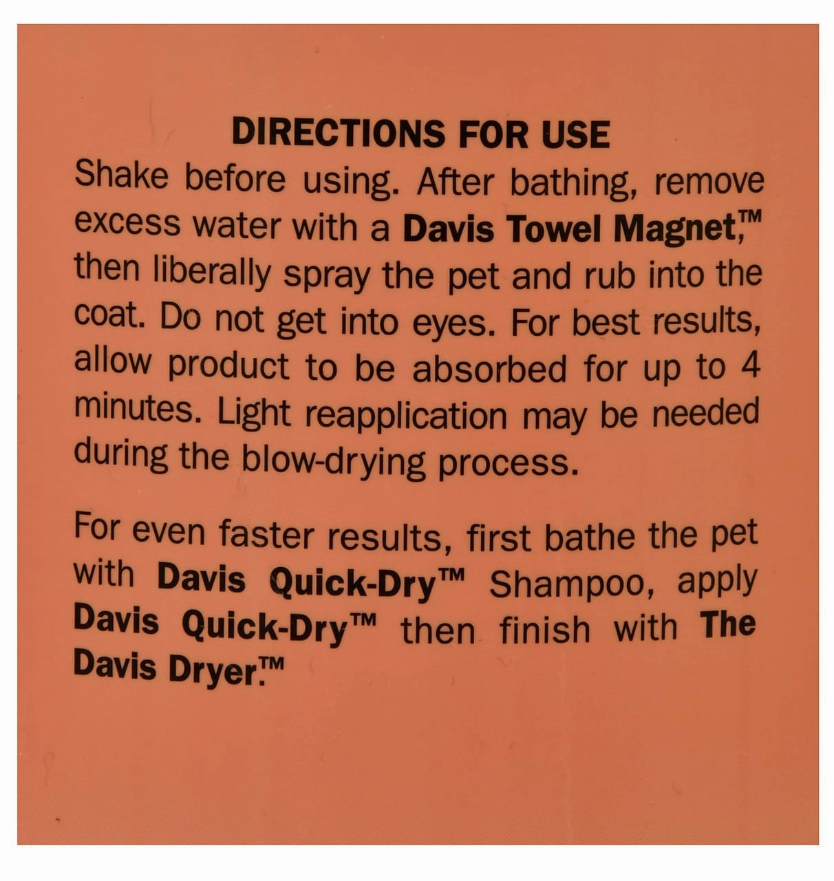 Davis Quick-Dry Spray