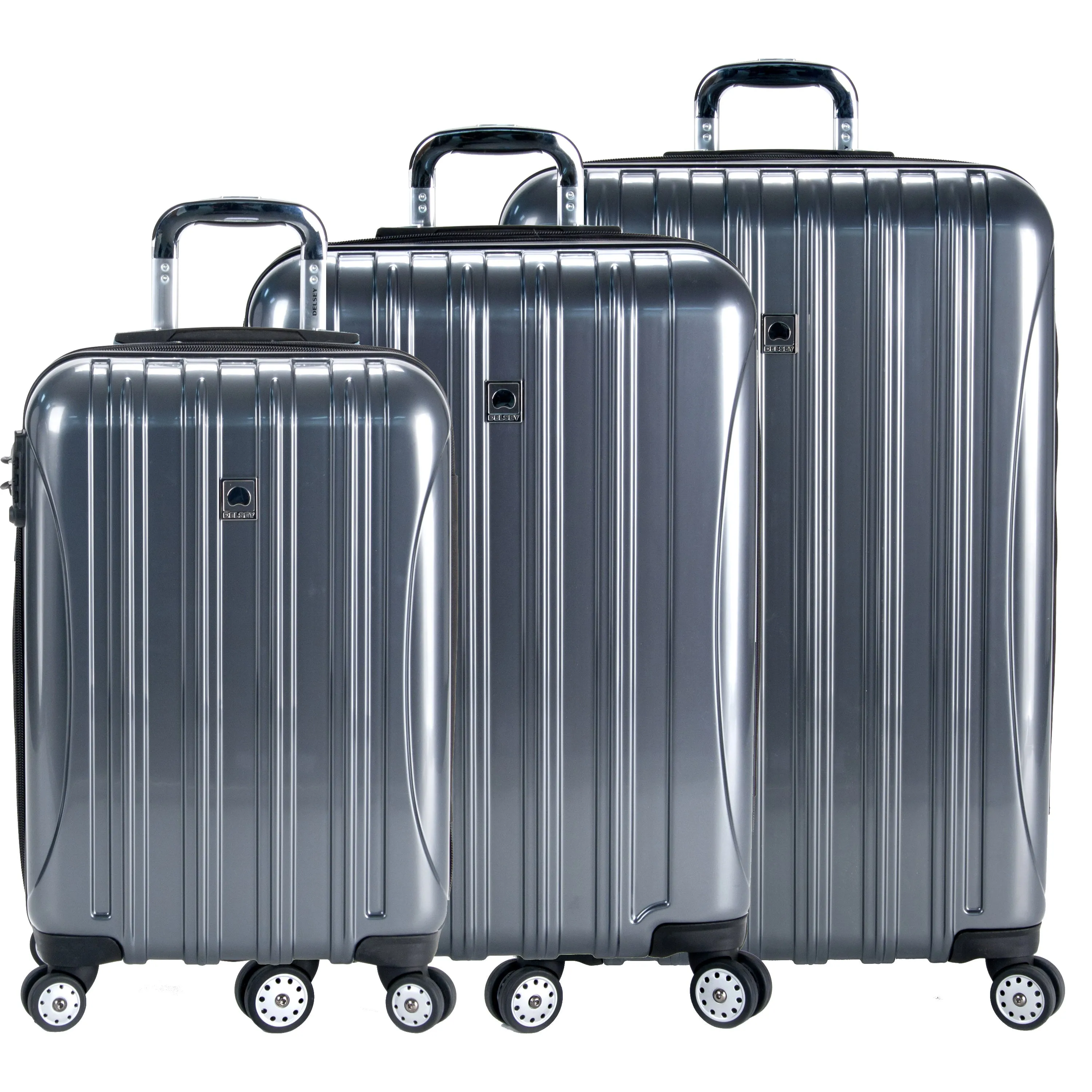 DELSEY Paris Helium Aero 3 Piece Set (21"/25"/29") 4-Wheel Luggage Sets Bags Delsey-Paris