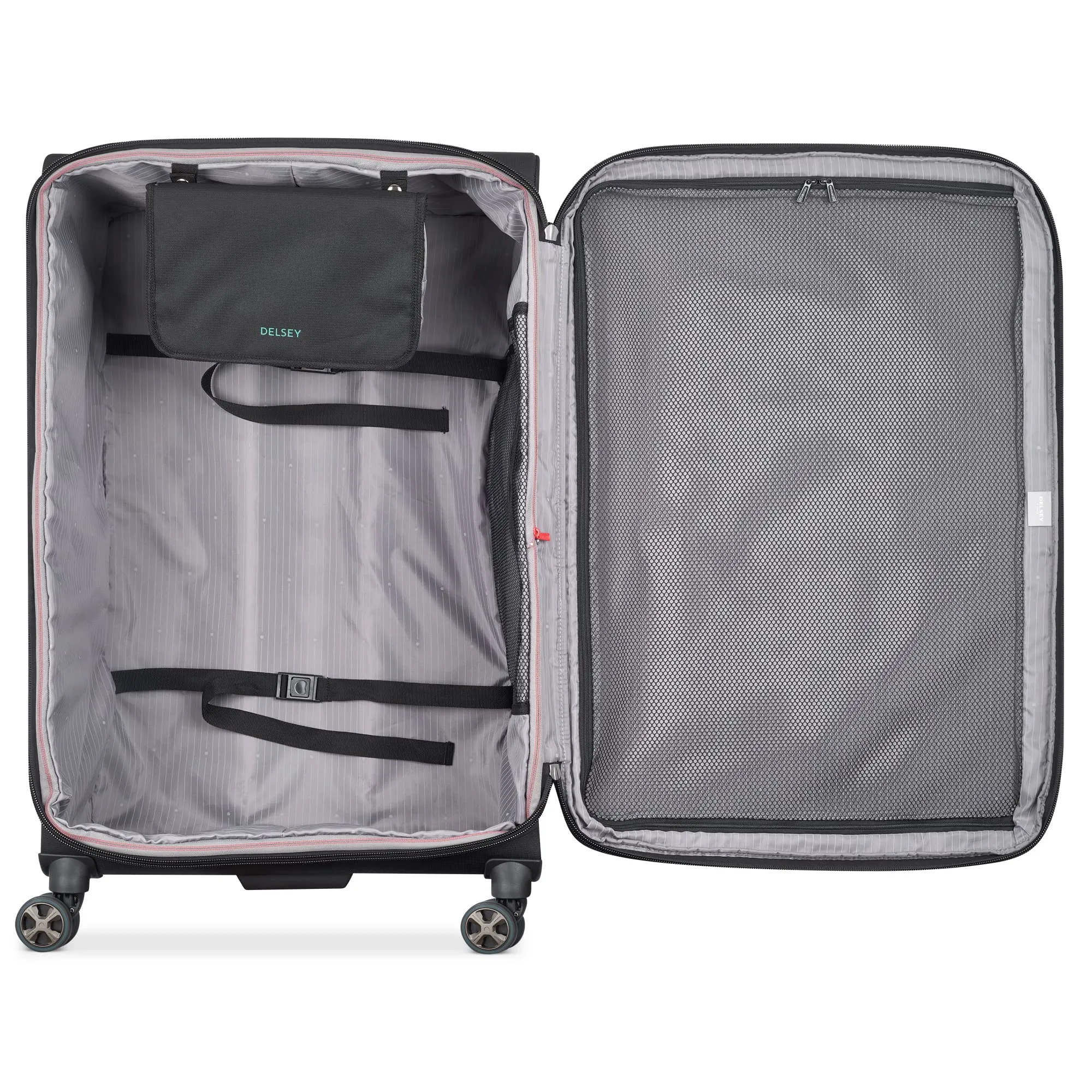 Delsey Paris Helium DLX Softside 3 Pc Expandable Luggage with Spinner Wheels Bags Delsey-Paris