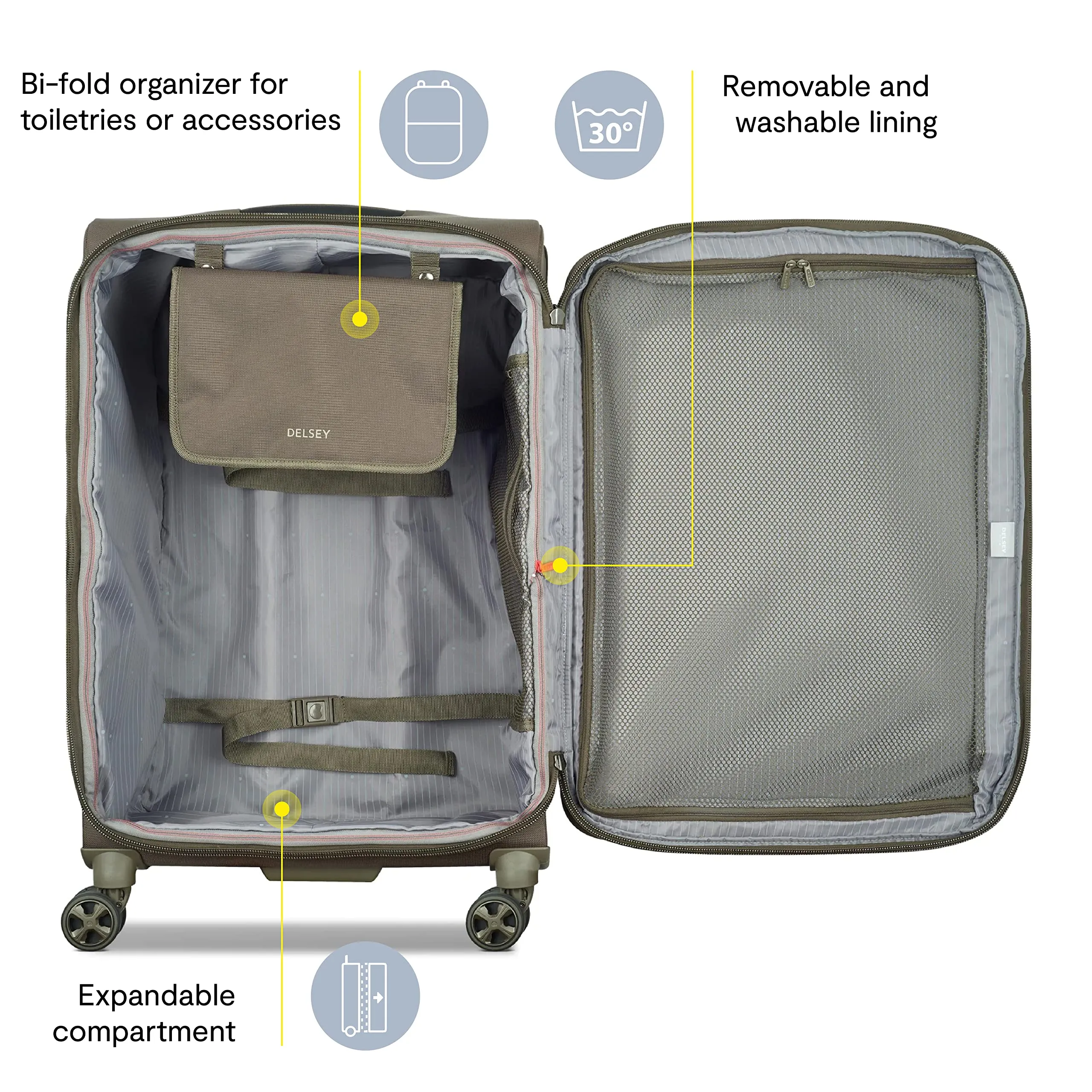 Delsey Paris Helium DLX Softside Expandable 29" Luggage with Spinner Wheels Bags Delsey-Paris