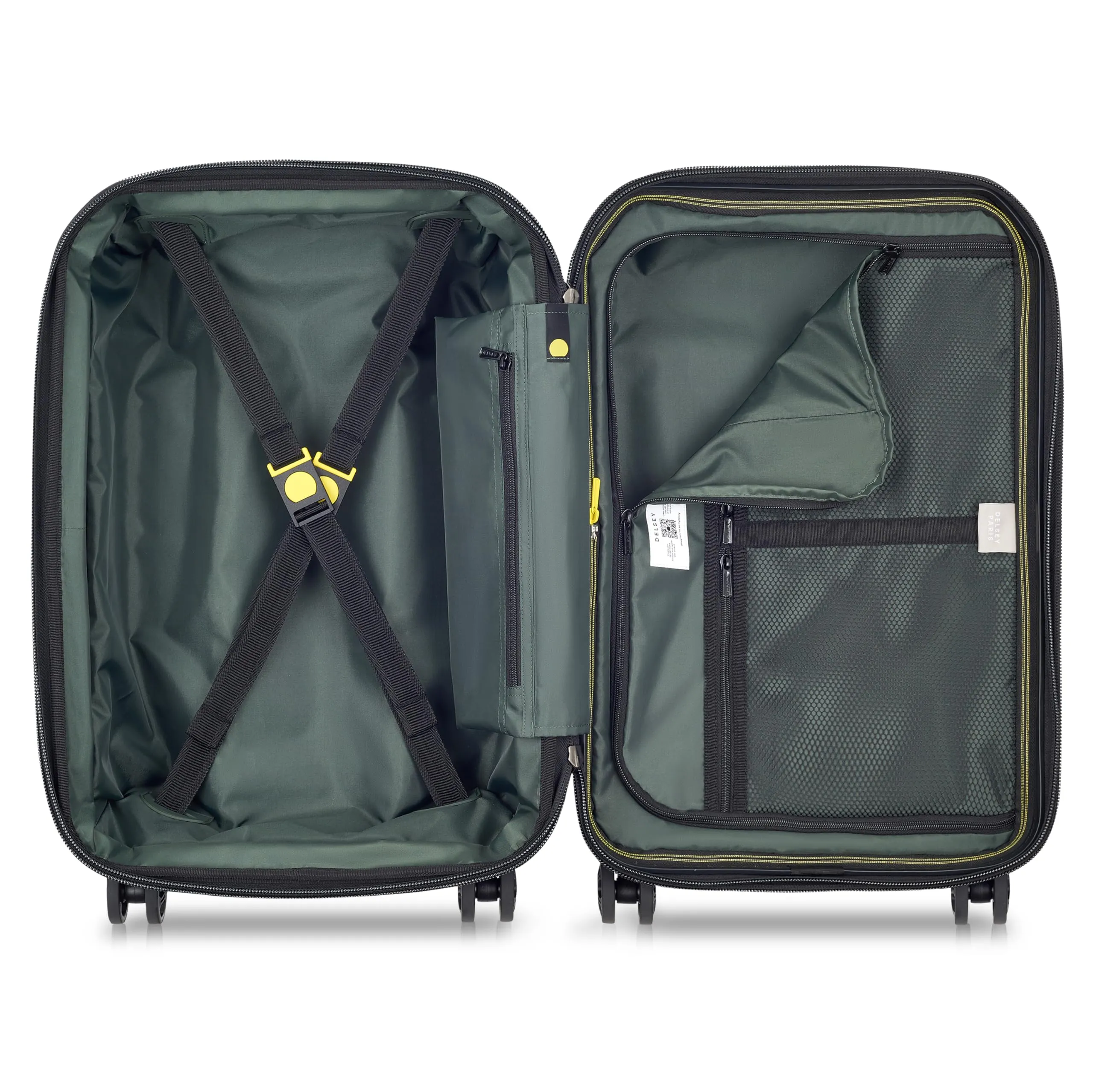 DELSEY Paris Rempart Hardside Expandable Luggage Trunk with Spinner Wheels (Carry-On 19 Inch) Bags Delsey-Paris