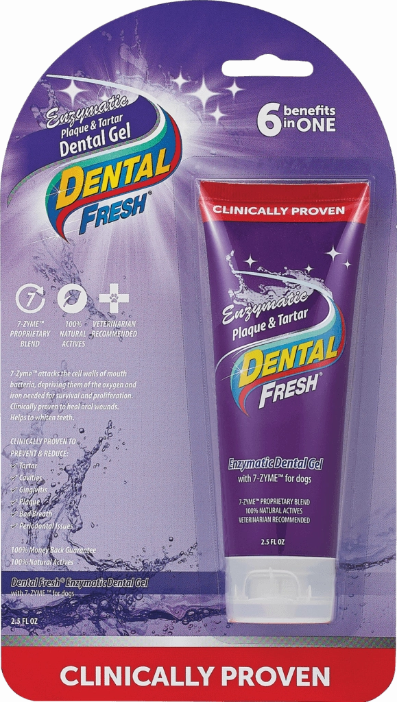 Dental Fresh - Enzymatic Plaque & Tartar Dental Gel with Finger Brush (70g)