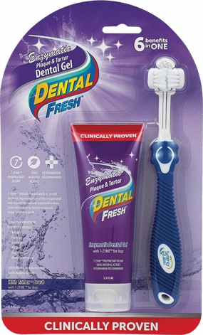 Dental Fresh - Enzymatic Plaque & Tartar Dental Gel with Triflex Brush (70g)