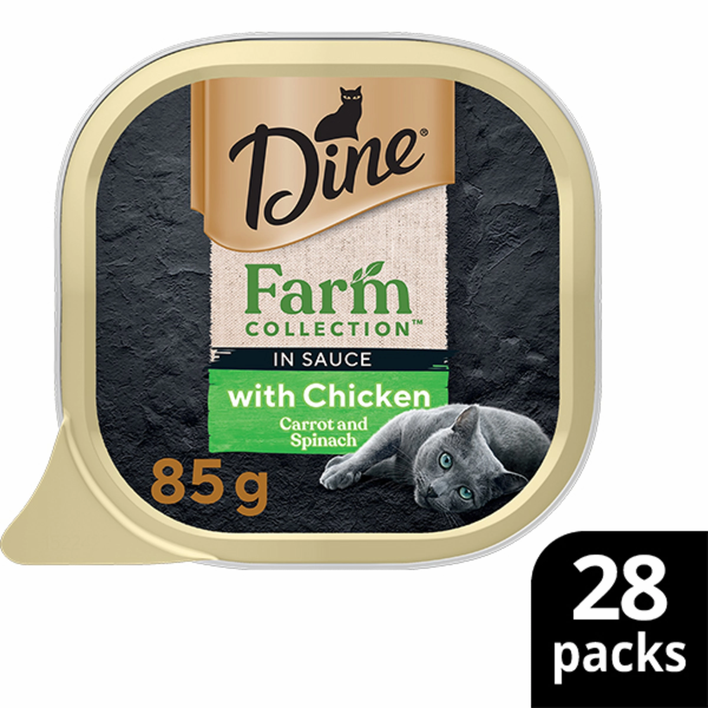 DINE - Farmers Collection Chicken with Carrot & Spinach Cat Wet Food (85g x 28pk)