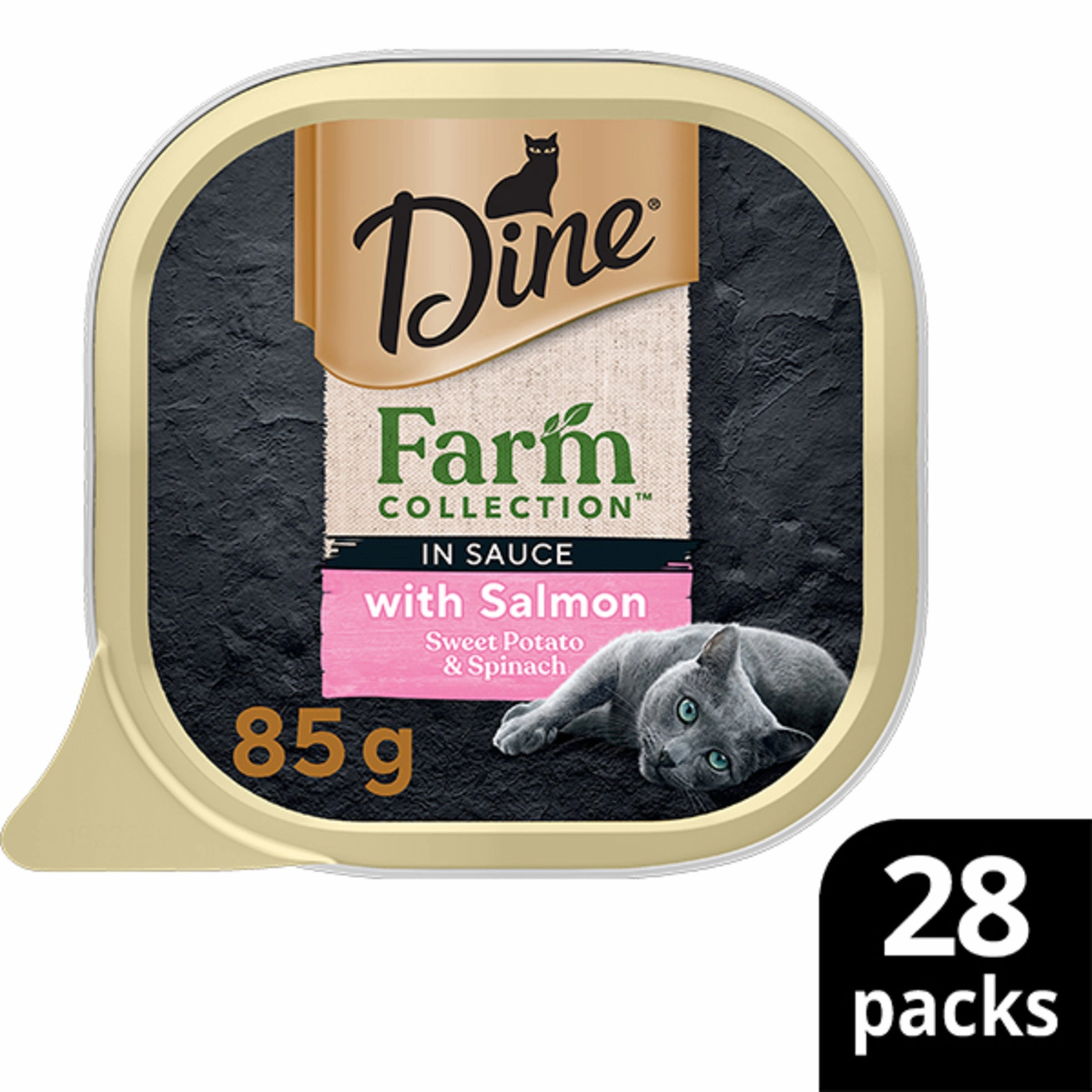 DINE - Farmers Collection Salmon with Sweet Potato & Spinach Cat Wet Food (85g x 28pk)