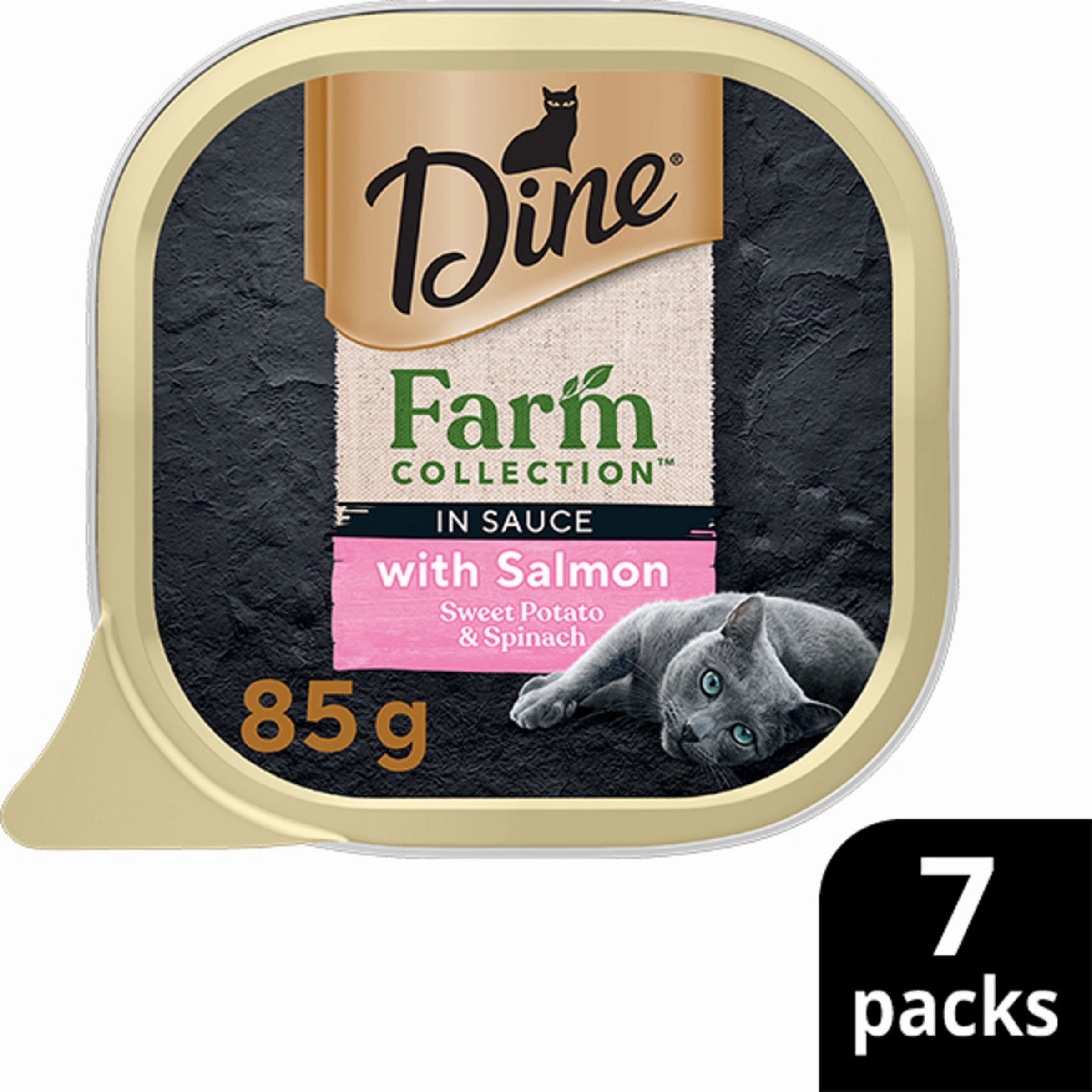 DINE - Farmers Collection Salmon with Sweet Potato & Spinach Cat Wet Food (85g x 7pk)