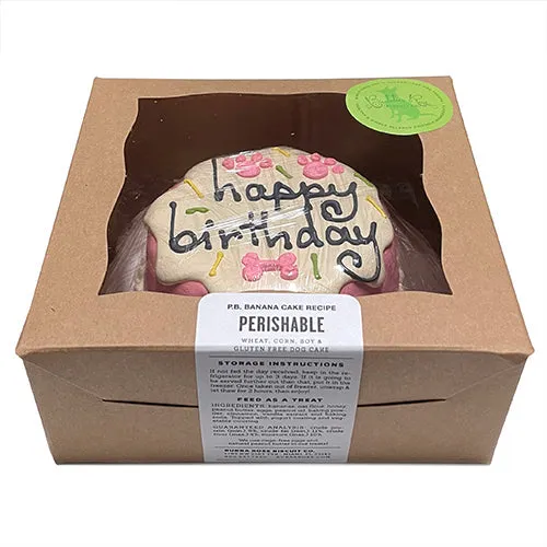 Dog Birthday Cake Pink Sprinkle