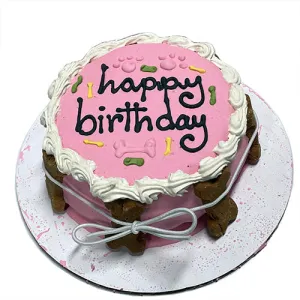 Dog Birthday Cake Pink