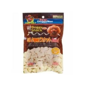 DoggyMan Milk Flavor Biscuit Mini 80g