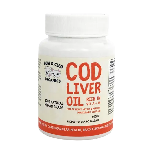 Dom & Cleo Organics Cod Liver Oil 60gelcaps