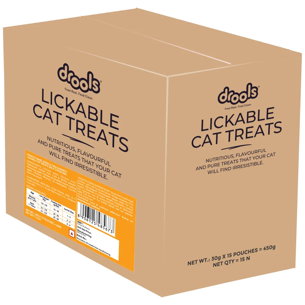 Drools Tuna & Banito Creamy Lickable Cat Treats