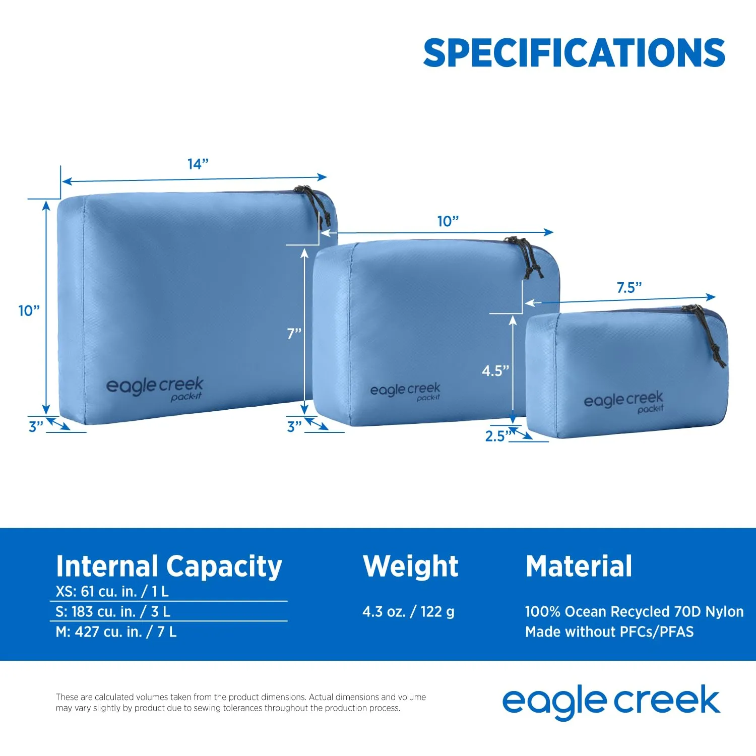 Eagle Creek Pack-It Isolate Cube,  XS/S/M Bags Eagle-Creek