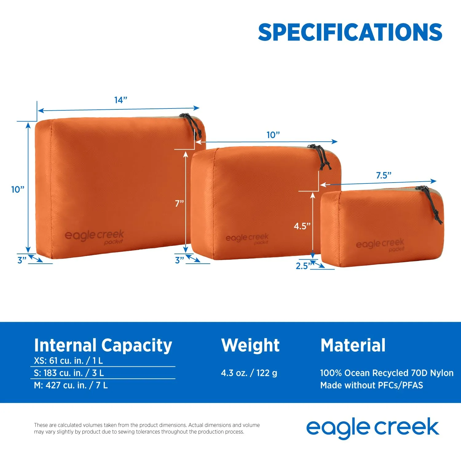Eagle Creek Pack-It Isolate Cube,  XS/S/M Bags Eagle-Creek