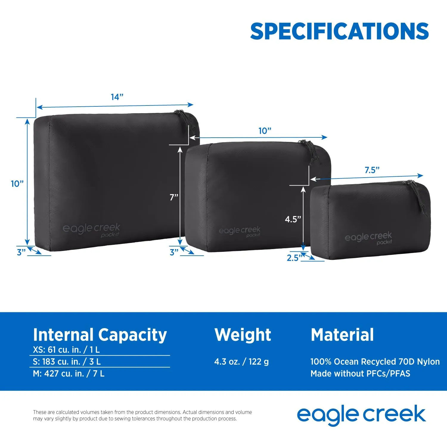 Eagle Creek Pack-It Isolate Cube,  XS/S/M Bags Eagle-Creek