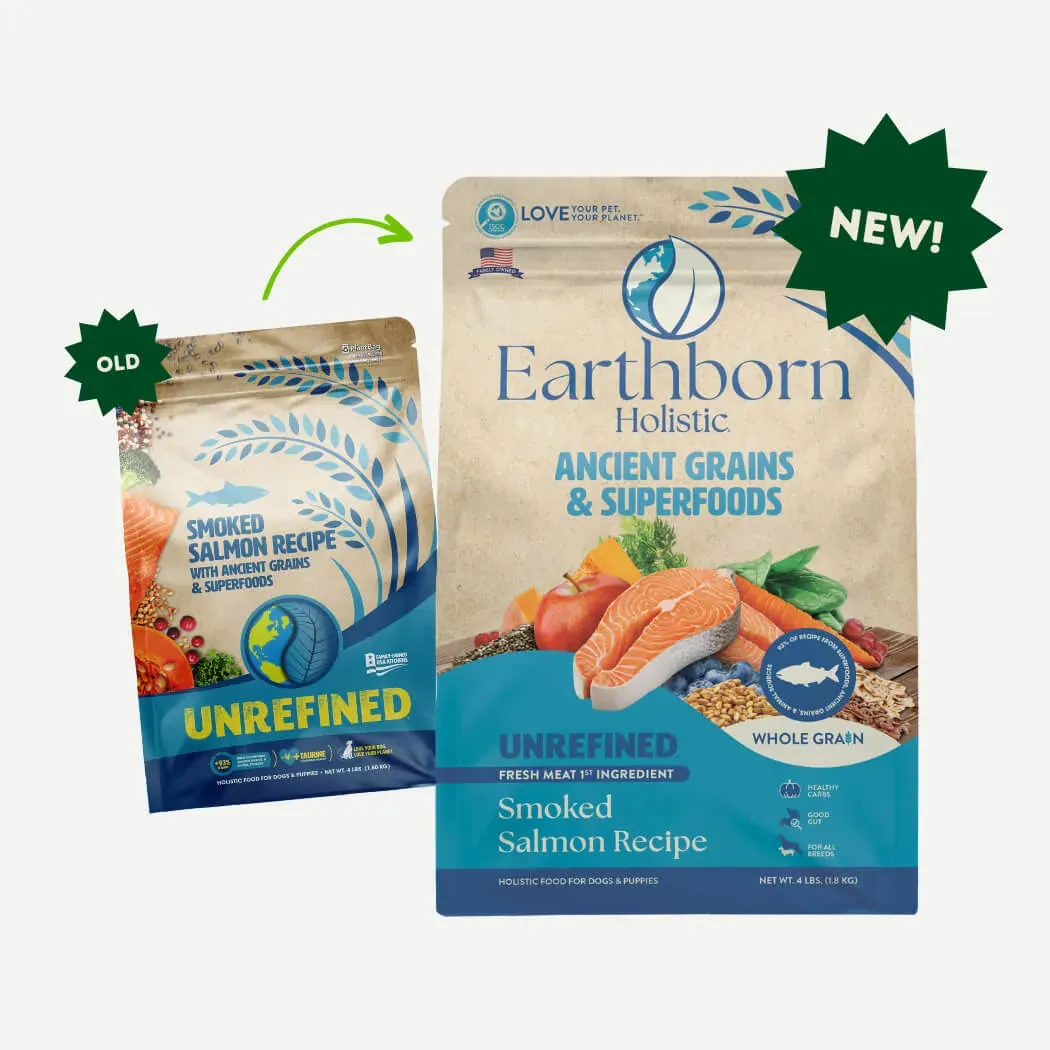 Earthborn Holistic Unrefined Smoked Salmon with Ancient Grains & Superfoods Dry Dog Food