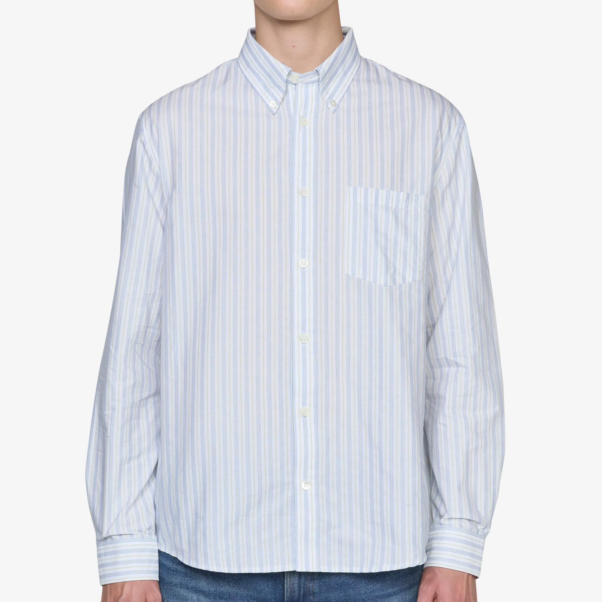 Edouard Brodé Shirt Pale Green A.P.C. Clothing