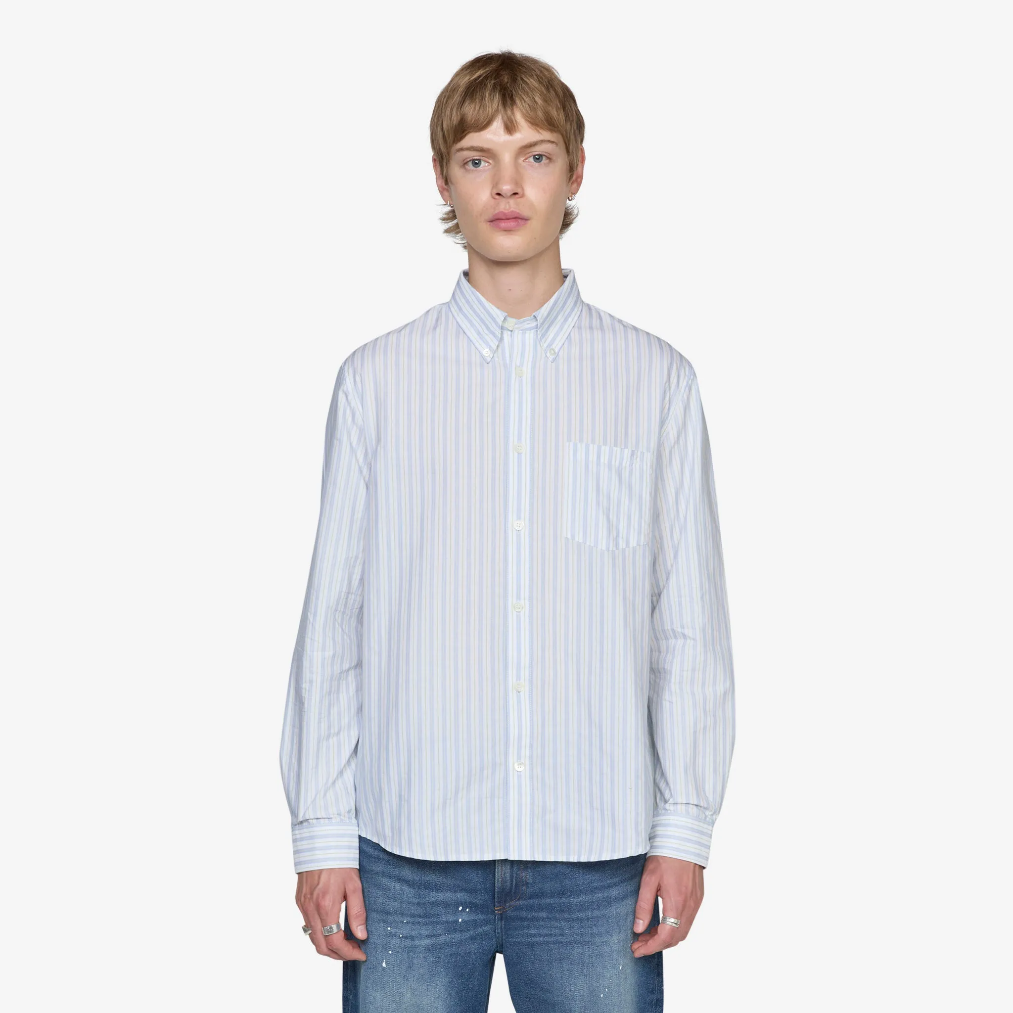 Edouard Brodé Shirt Pale Green A.P.C. Clothing