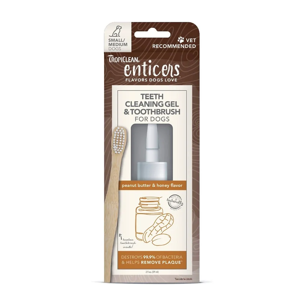 Enticers Peanut Butter & Honey Dental Kit for Dogs