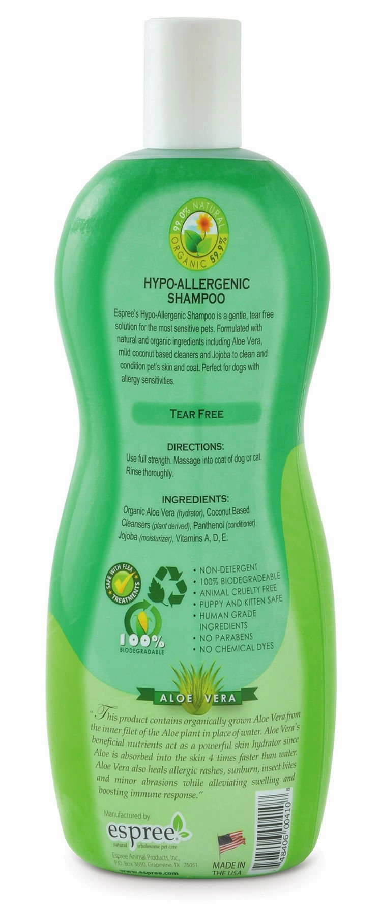 Espree Hypo Allergenic Shampoo, 20 oz