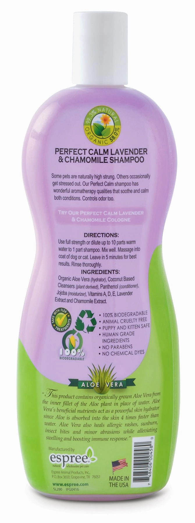 Espree Perfect Calm Shampoo, 20 oz