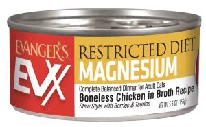 Evanger's EVX Restricted Diet Magnesium (Urinary Tract) Boneless Chicken for Cats