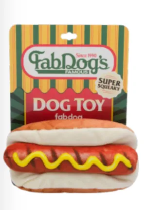Fab Dog Fast Foodies Famous Hot Dog Dog Toy