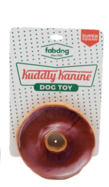 Fab Dog Fast Foodies Kuddly Kanine Donut Dog Toy