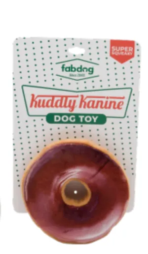 Fab Dog Fast Foodies Kuddly Kanine Donut Dog Toy
