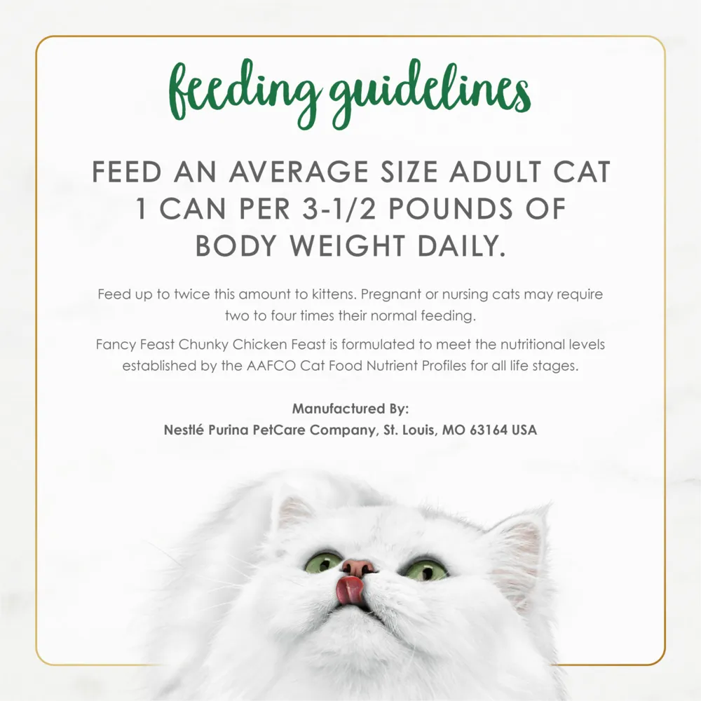 Fancy Feast Chunky Chicken Canned Cat Food