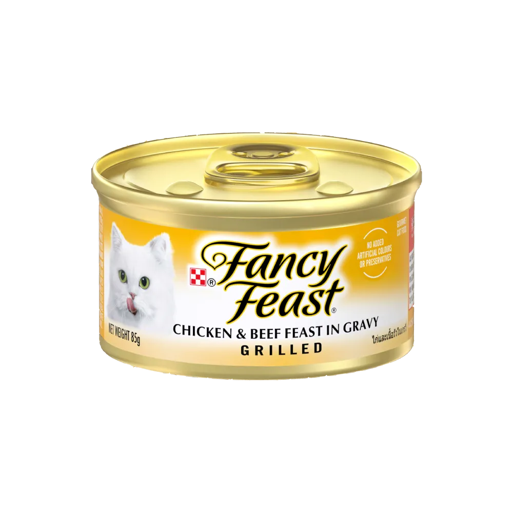 Fancy Feast Grilled Chicken & Beef Feast in Gravy 85g