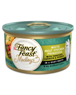 Fancy Feast Medleys White Meat Chicken Primavera Pate With Tomatoes, Carrots & Spinach Wet Cat Food