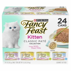FANCY FEAST - Kitten Classic Pat Collection Wet Cat Food (85g x 24pk)