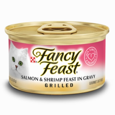 Fancy Feast Grilled Salmon & Shrimp Feast in Gravy Wet Cat Food