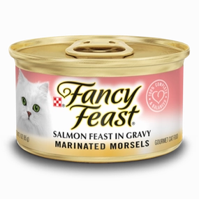 Fancy Feast Marinated Morsels Salmon Feast in Gravy Wet Cat Food