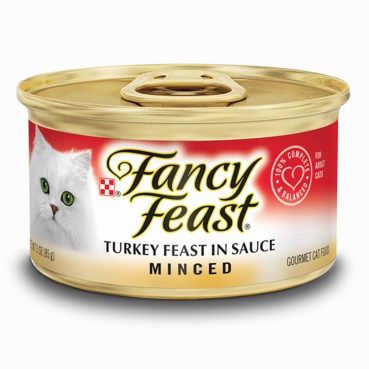 Fancy Feast Minced Turkey Feast in Sauce Wet Cat Food