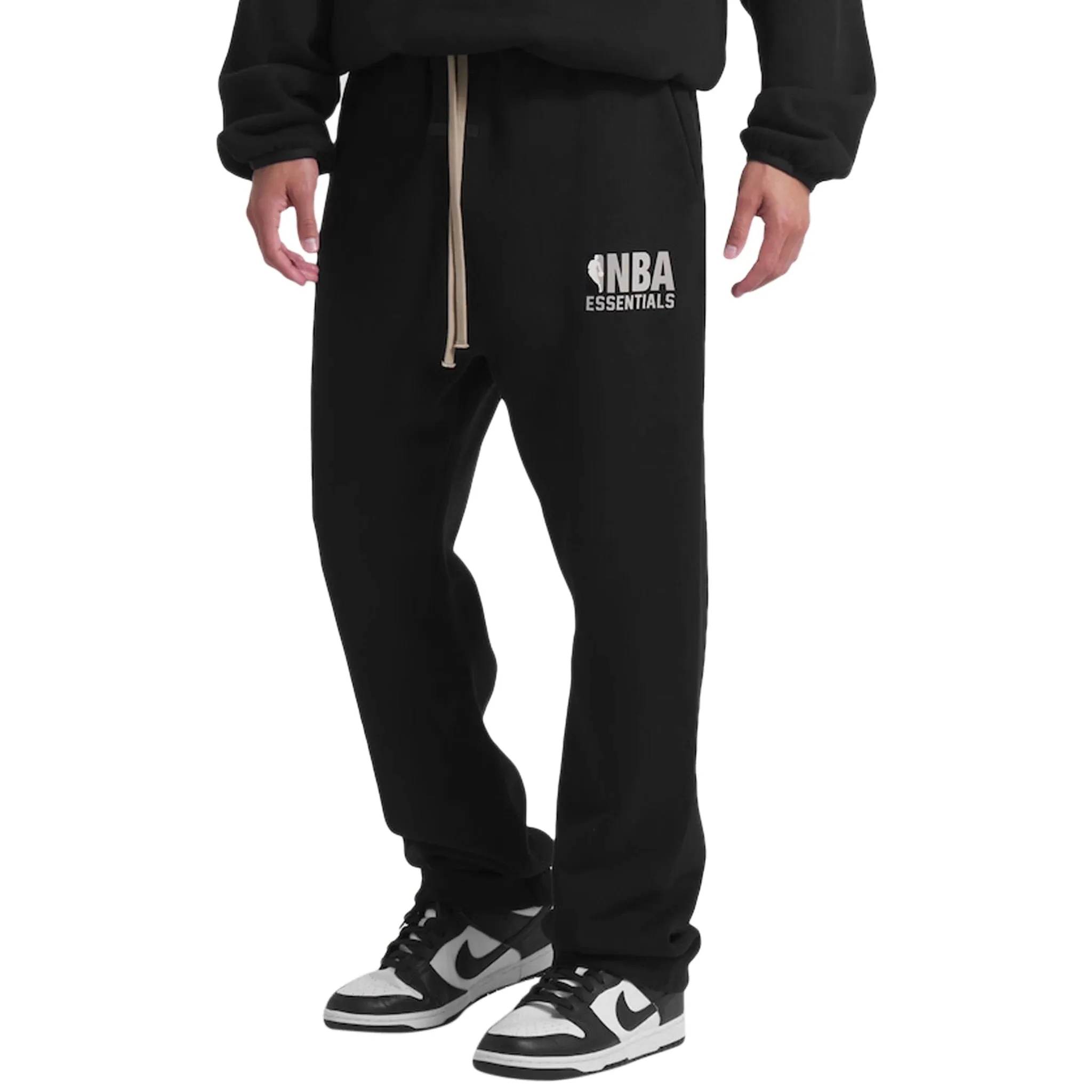 Fear of God Essentials x NBA Relaxed Black Sweatpants Fear of God Essentials Clothing