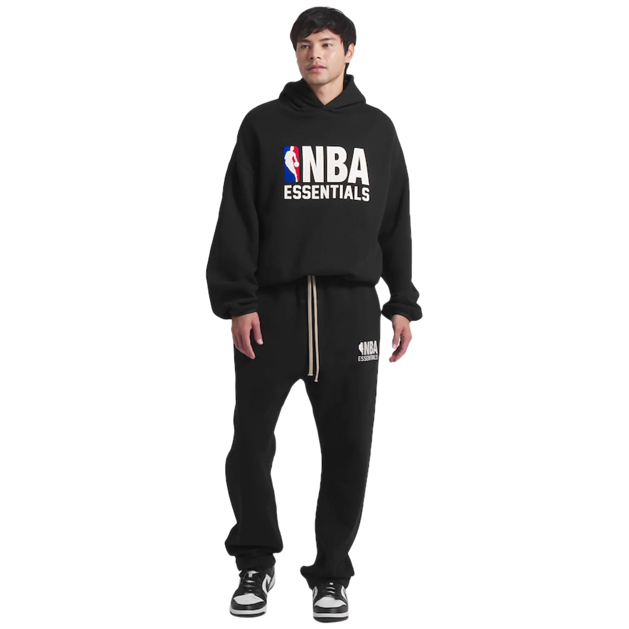 Fear of God Essentials x NBA Relaxed Black Sweatpants Fear of God Essentials Clothing
